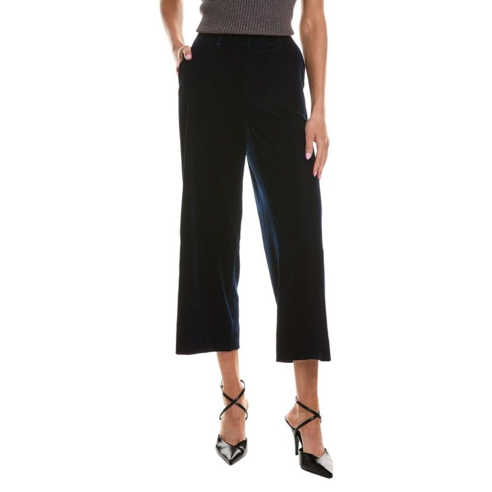 Theory Womens Relax Drape Pant, Blue